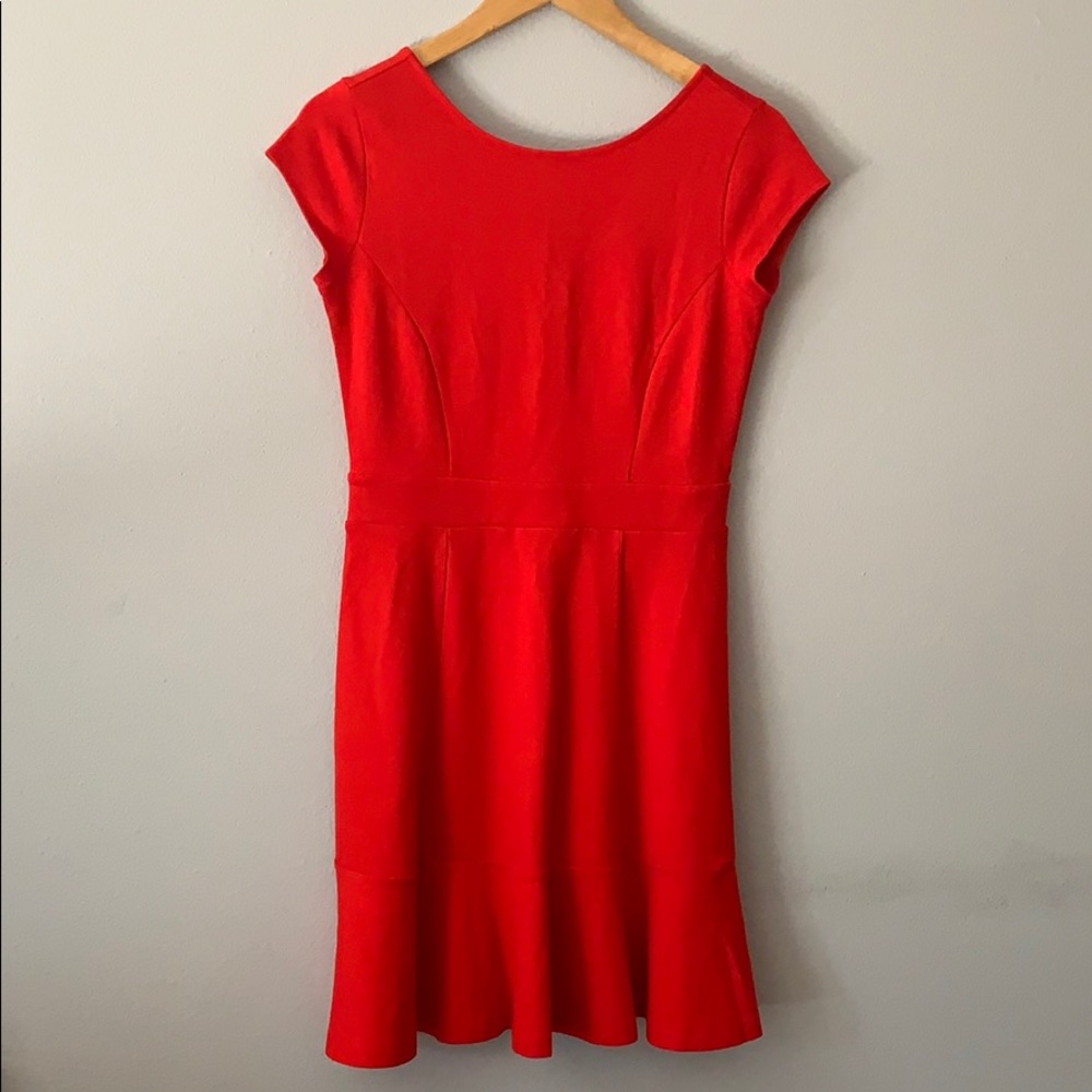 Short Sleeved Red Dress